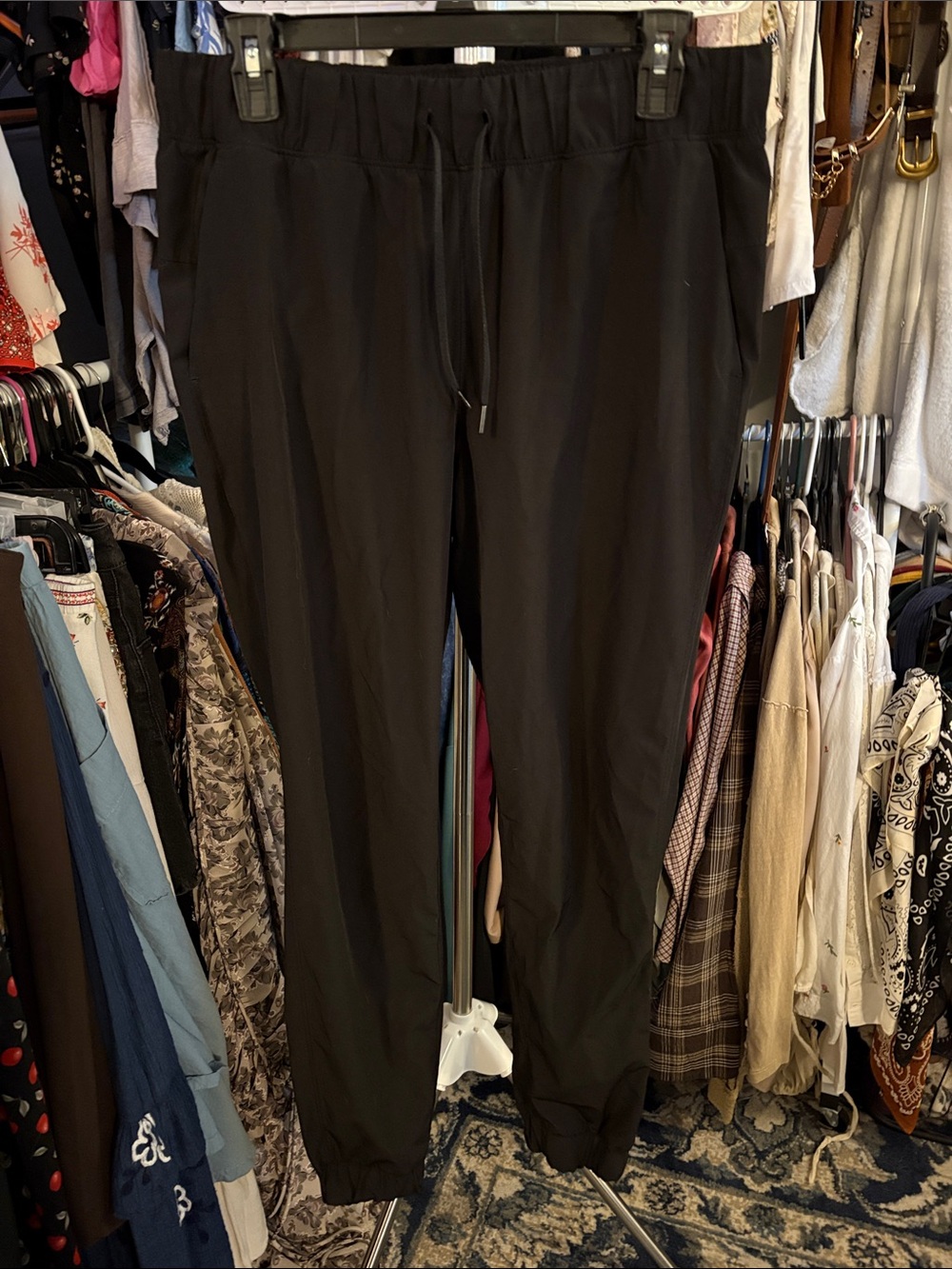 90 Degree By Reflex Men's Black Jogger Pants with Drawstring